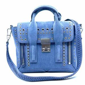 3.1 PHILLIP LIM Blue Suede Handbag